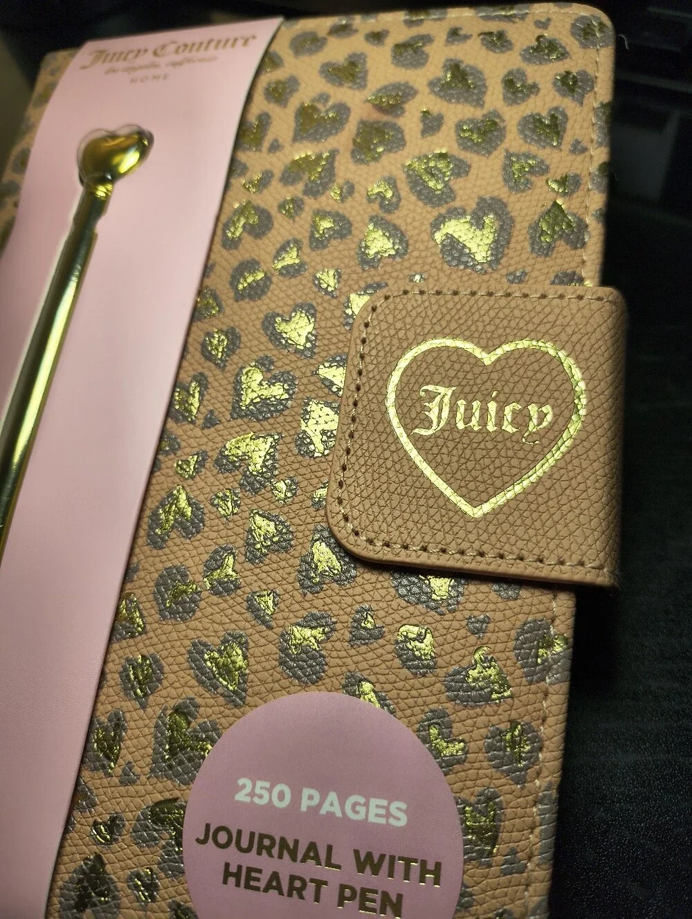 Juicy Couture Cheetah Print Journal and Heart Pen NWT